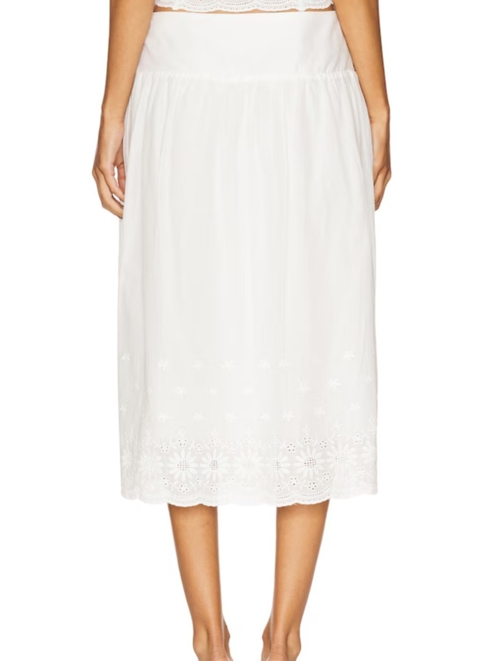 Revolve More to Come Cassandra Eyelet Midi Skirt - Picture 4 of 10